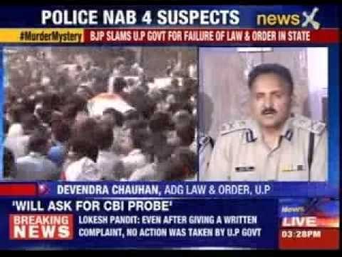 Family members of BJP leader Vijay Pandit blames police and U.P Government