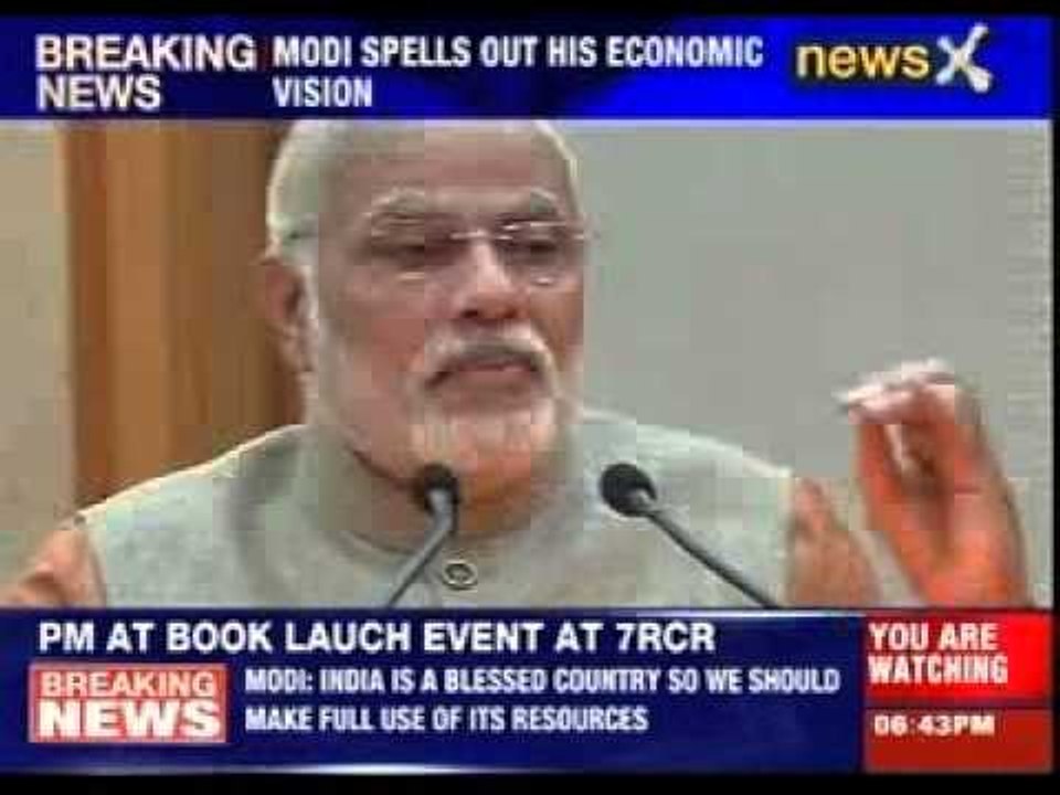 PM Narendra Modi launches Bibek Debroy's book at 7RCR