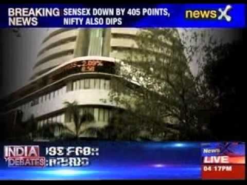 Sensex down by 405 points, NIFTY also dips
