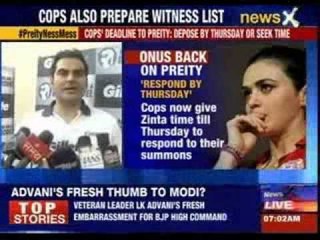 Mumbai police set deadline for Preity Zinta