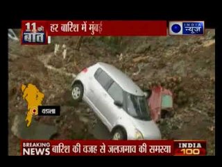 मुंबई बारिश की सबसे भयानक तस्वीरे, मलबे में कई गाड़ियां दबीं