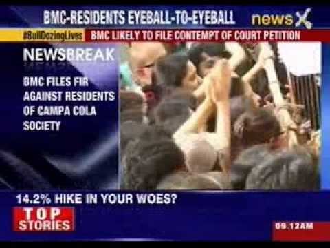 BMC files FIR against residents of Campa Cola society