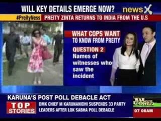 Preity Zinta likely to return to India on Saturday