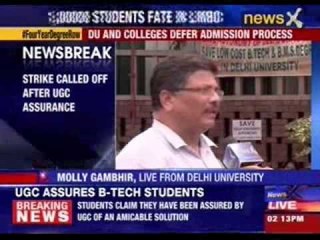 Students met UGC joint secretary