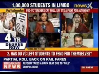 Speak out India: Four year degree row