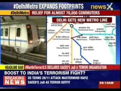 Delhi Metro's Mandi House-Central Secretariat line starts today