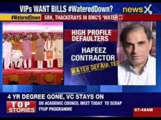 Shahrukh Khan, Uddhav Thackerays in BMC's 'water default' list