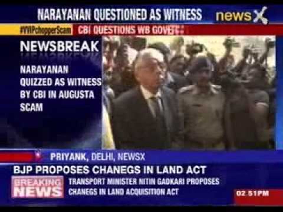 CBI questions WB Governor MK Narayanan