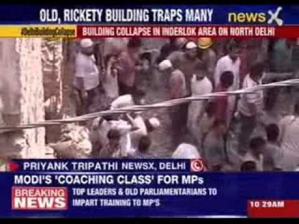 Building collapses in Inderlok area in Delhi, six people rescued
