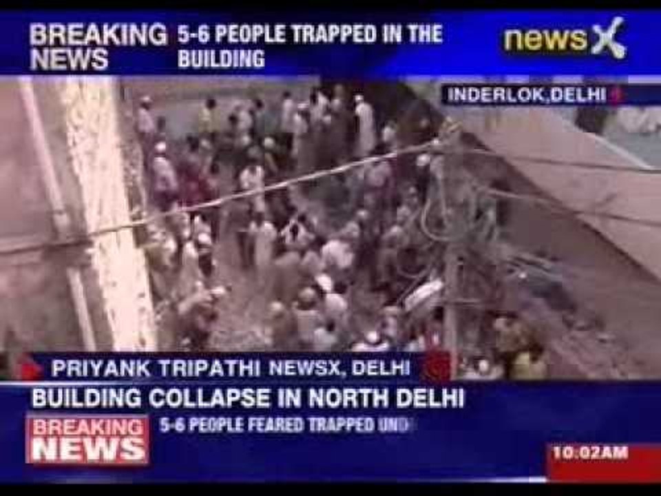 Building collapses in North Delhi, rescue operation underway