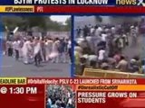 Protest against power crisis, law and order in Uttar Pradesh