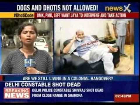 Dhoti clad HC judge barred