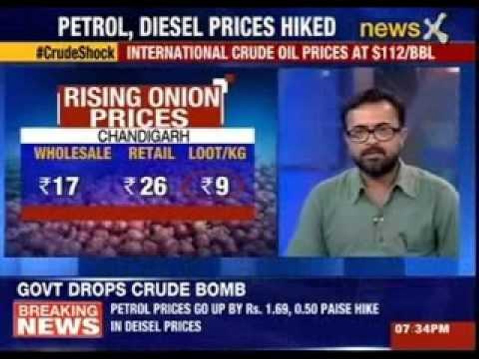 Petrol price hiked by rupees 1.69 per litre