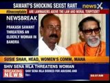 Prakash Sawant threatens an elderly woman in Bandra