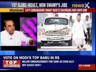 Subramanian Swamy: Dravidians in suits look like butlers