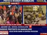 Massive protest by parents in Bangalore over 6-year-old's rape