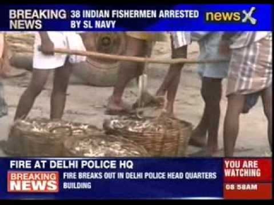 38 Indian fishermen arrested by Sri Lankan Navy