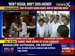 Karnataka Chief Minister looses calm when quizzed,on six-year-old's rape