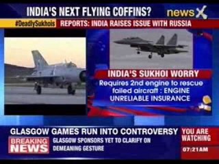 Sukhois engine failing during flight