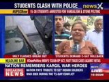 UPSC row: Angry Students set ablaze vehicles in the capital