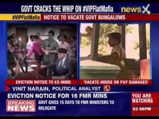 Eviction notices for 16 former ministers