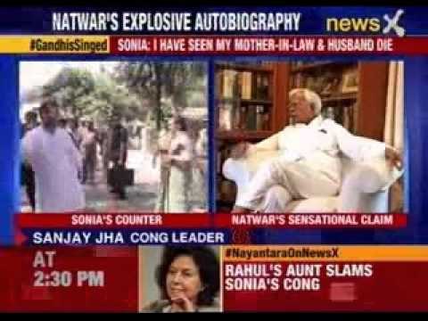 Sonia Gandhi counters Natwar Singh’s claim