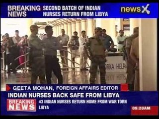 43 Indian nurses return from war-torn Libya