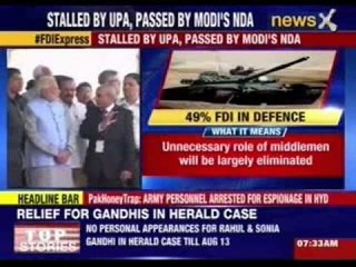 Cabinet approves 49% FDI in non-core sector defence