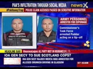 Army personnel arrested for espionage in Hyderabad