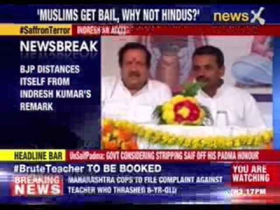 BJP distances itself from Indresh Kumar’s remark