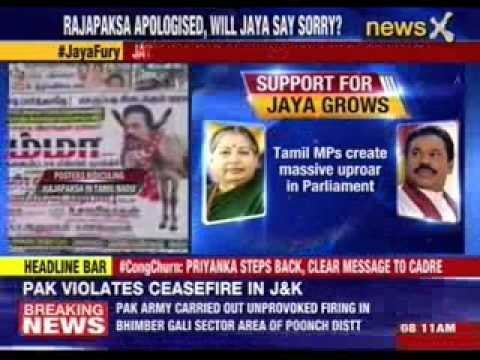 Jayalalithaa followers troll Rajapaksa with posters