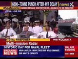 Narendra Modi inducts INS Kolkata into Indian Navy