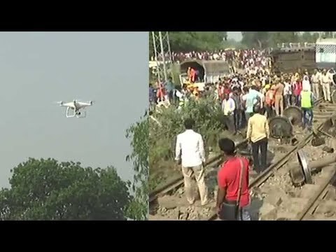 Drones & long-range cameras used to monitor the situation at New Farakka Express Train derailment
