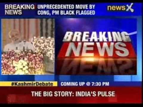 PM Modi shown black flags by Congress in Nagpur