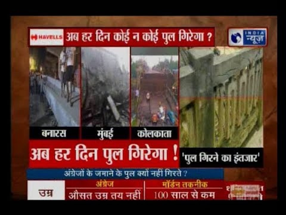 प्रश्नकाल: अब हर दिन कोई न कोई पुल गिरेगा ? इंडिया न्यूज की कई शहरों में पड़ताल