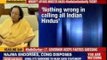 Najma Heptullah says all Indians identified as Hindus