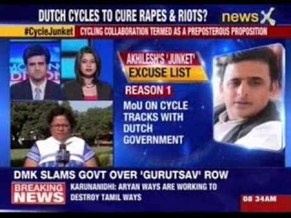 Akhilesh tours Europe as law and order fails in UP