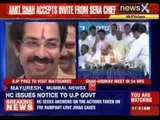 Amit shah accepts invite from Shiv Sena chief