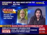 Rajnath Singh hints at resuming Indo-Pak talks