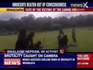 Shocking video shows militants thrashing villagers