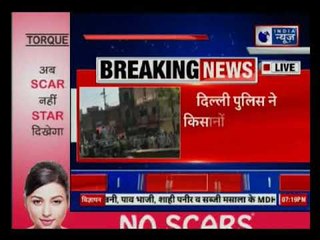 Kisan Kranti Yatra:  Farmers marching from Haridwar to Delhi stopped at borders by police