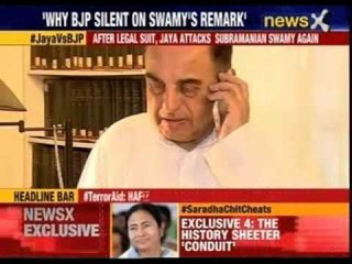 Jayalalithaa targets BJP by attacking Subramanian Swamy