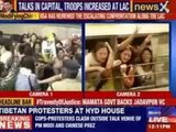 Tibetans protest outside Hyderabad House