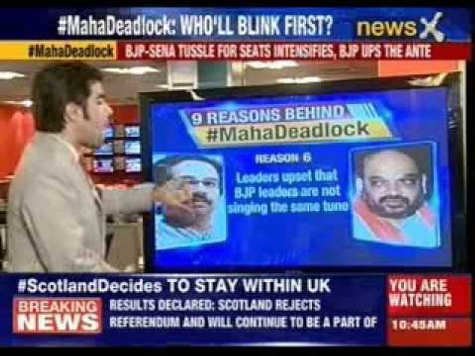 Fadnavis: Sena-BJP deadlock worsens