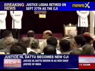 Justice HL Dattu sworn-in as the 42nd CJI
