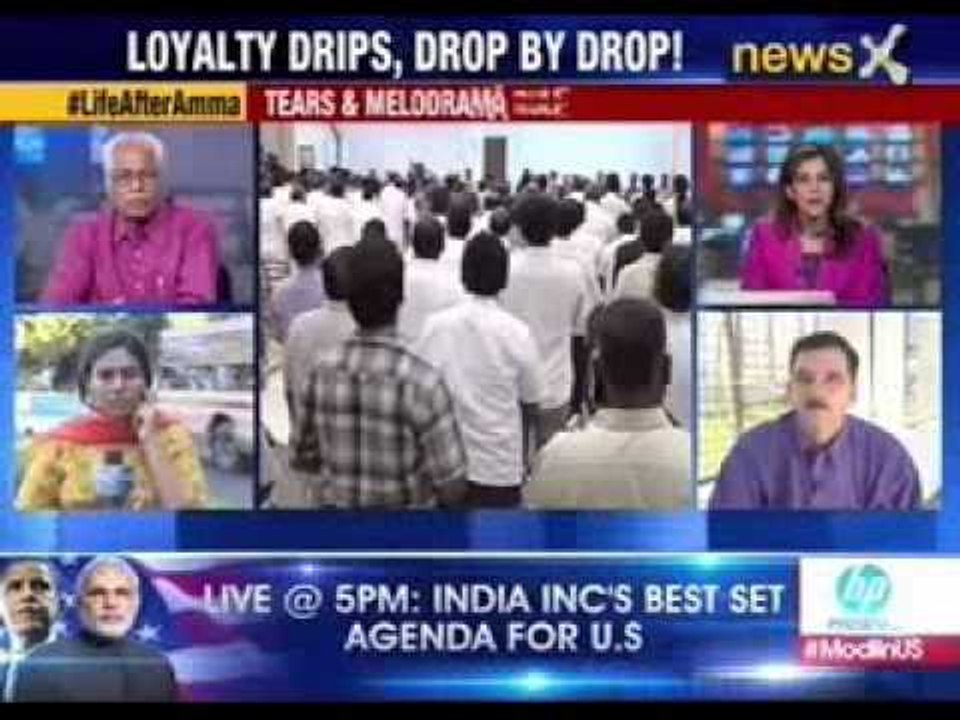 Tears flow for beloved Jayalalithaa in Tamil Nadu during oath ceremony