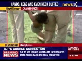 Download Video: Man accused of petty crime treated like an animal by police  in Bhopal