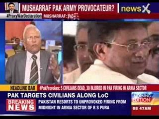 Parvez Musharraf: India testing patience of Pakistan's Army