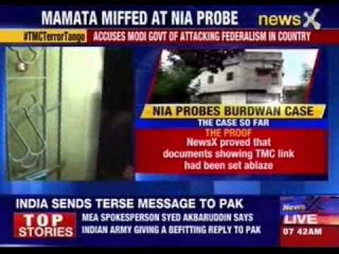 Mamata lashes out at centre over Burdwan blast probe