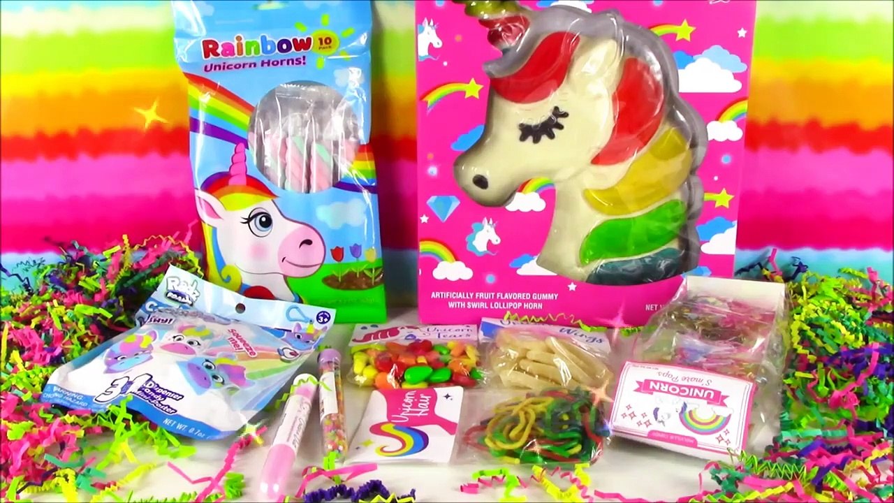 A Lot Of New Candy 10! Huge Unicorn Gummy! Unicorn S'mores POP! Sour Hair! Unico